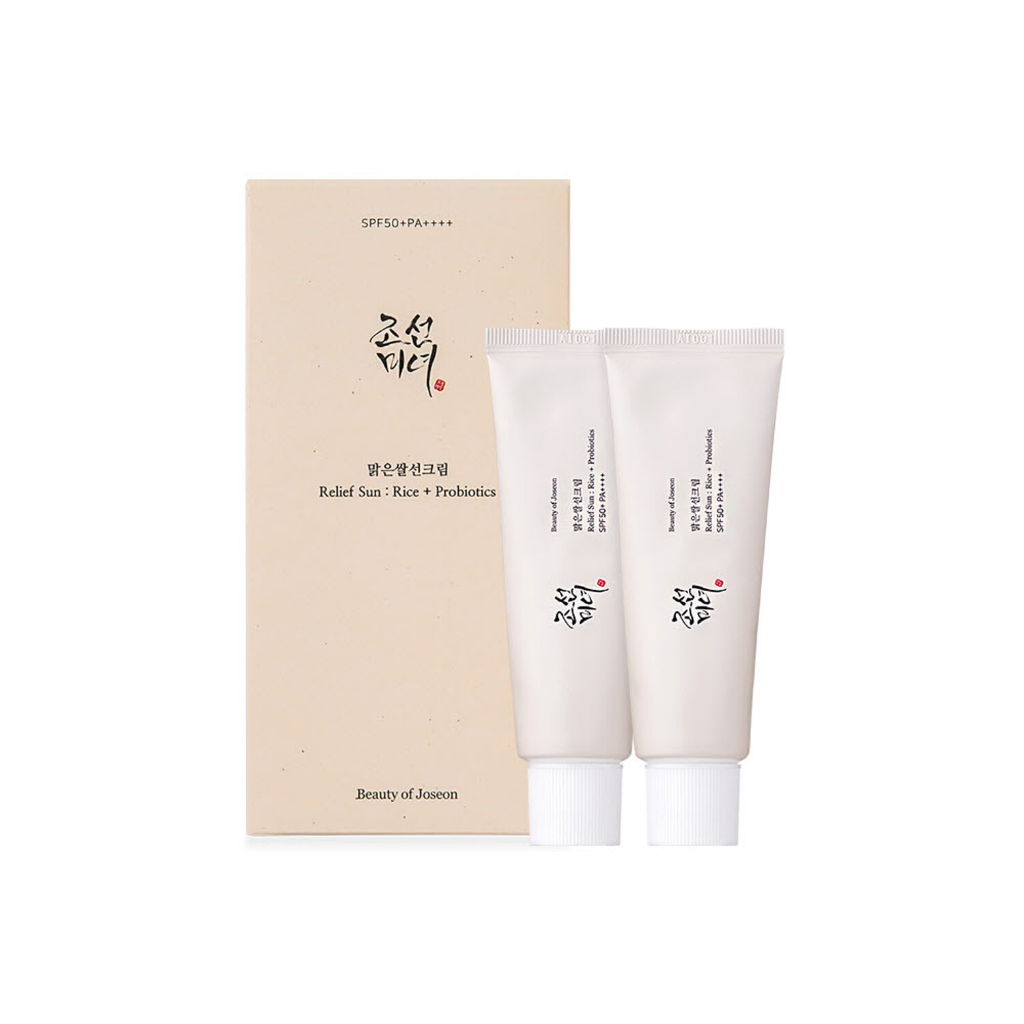 Relief Sun : Rice + Probiotics, Moisturizing - 2 Pack (50Ml X 2)